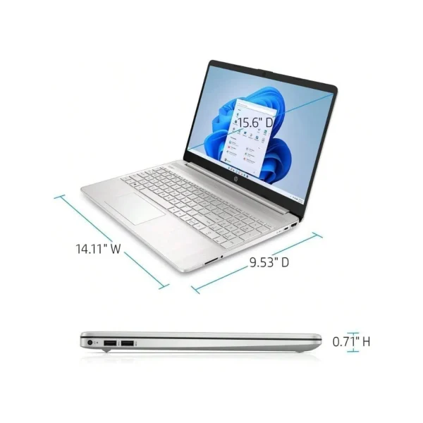 HP 15.6" HD Touchscreen Laptop,Intel Core i3-1215U,32GB RAM,2TB SSD,lntel UHD Graphics,Windows 11 Home,Silver - Image 4
