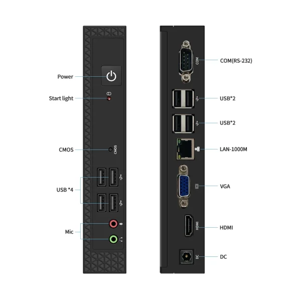 TexHoo Mini PC Computer Intel Core i7 i5 Processador ITX Windows 10 Pro Thin Client Industry COM SSD Bluetooth WIFI Brand New - Image 6