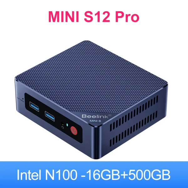 Beelink Mini S12 Inte 12th Gen N95 8G256G Mini S12 Pro N100 Mini PC DDR4 16GB 500GB SSD Desktop Gaming Computer VS T8 Pro - Image 8