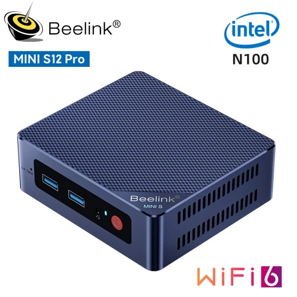 Beelink Mini S12 Inte 12th Gen N95 8G256G Mini S12 Pro N100 Mini PC DDR4 16GB 500GB SSD Desktop Gaming Computer VS T8 Pro