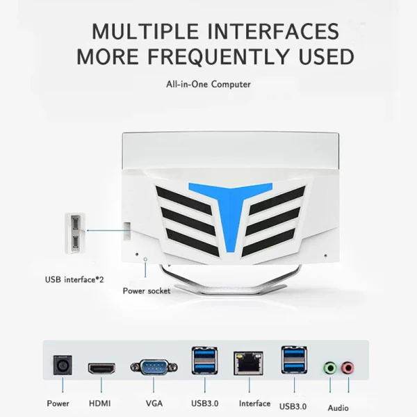 27 inch All In One Curved Screen desktop Intel i5/i7 Gamer Computer 16GB RAM SSD Full Set All In One PC Monoblock With Windows - Image 2