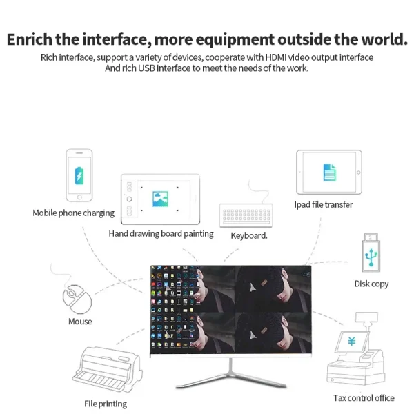 All-in-one Desktop window10 19 inch Computer core i3 office home Desktop PC Factory Price mainframe complete set support wifi - Image 5
