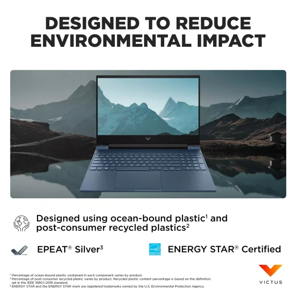 HP Victus 15" Gaming Laptop,Intel Core i5-12450H,64GB RAM,4TB SSD,GeForce RTX 3050,Windows 11 Home,Blue - Image 6