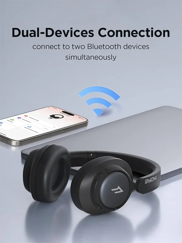 1MORE HQ31 LDAC Headphones Bluetooth 5.4 Wireless Headsets 90H playtime Noise Cancelling Headset Hi-Res Audio Mic Earphone ANC - Image 6