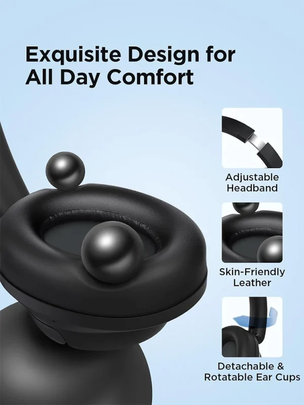 1MORE HQ31 LDAC Headphones Bluetooth 5.4 Wireless Headsets 90H playtime Noise Cancelling Headset Hi-Res Audio Mic Earphone ANC - Image 5
