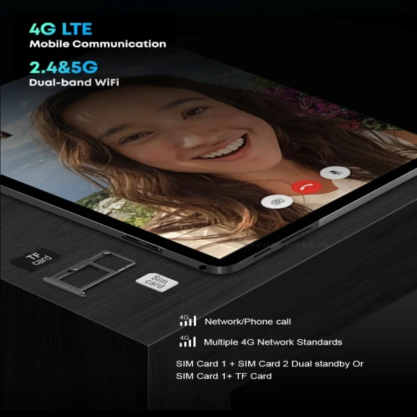 2025 Pad 6 Pro Original Tablet 10.1 inch Android 14 Snapdragon 8gen2 Global 16GB+1024GB 10000mah 5G Dual SIM WIFI HD Full Screen - Image 3