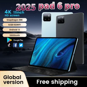 2025 Pad 6 Pro Original Tablet 10.1 inch Android 14 Snapdragon 8gen2 Global 16GB+1024GB 10000mah 5G Dual SIM WIFI HD Full Screen