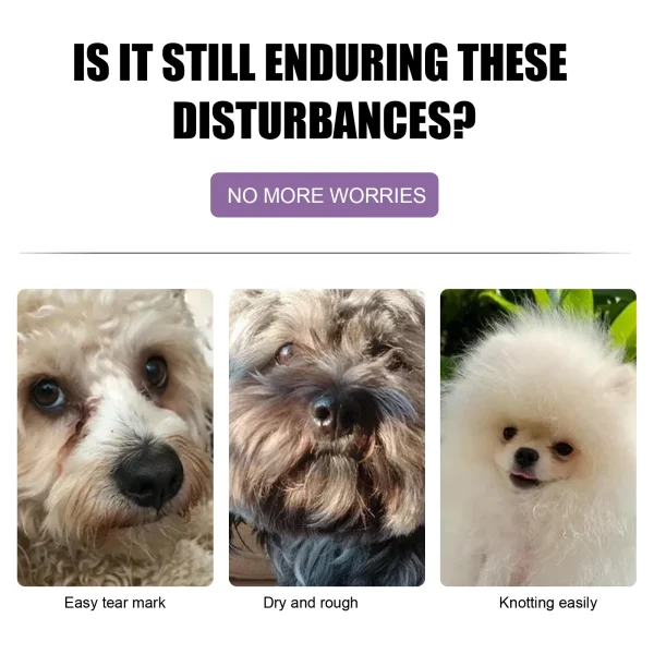 50ml Non-Knotted Pet Hair Care Cream Moisturizes Care Pet Hair Conditioner Dry Skin Pet Hair Conditioner for Pet Fur Hair Dogs - Image 3