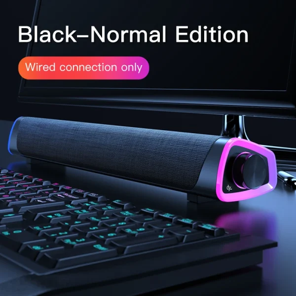 New Wireless Wired Computer TV Stereo Speakers 4D Surround Soundbar Subwoofer Sound Bar FM Radio LED For  Laptop PC Theater Aux - Image 7