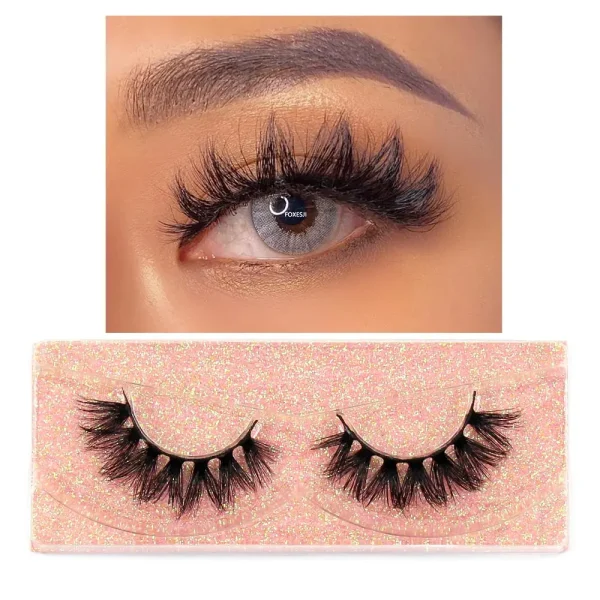 FOXESJI Makeup Eyelashes 3D Mink Eye Lashes Fluffy Soft Wispy Natural Lashes Extension Reusable Fake Lashes Mink False Eyelashes - Image 30