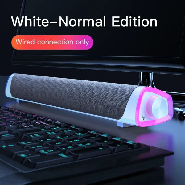New Wireless Wired Computer TV Stereo Speakers 4D Surround Soundbar Subwoofer Sound Bar FM Radio LED For  Laptop PC Theater Aux - Image 8