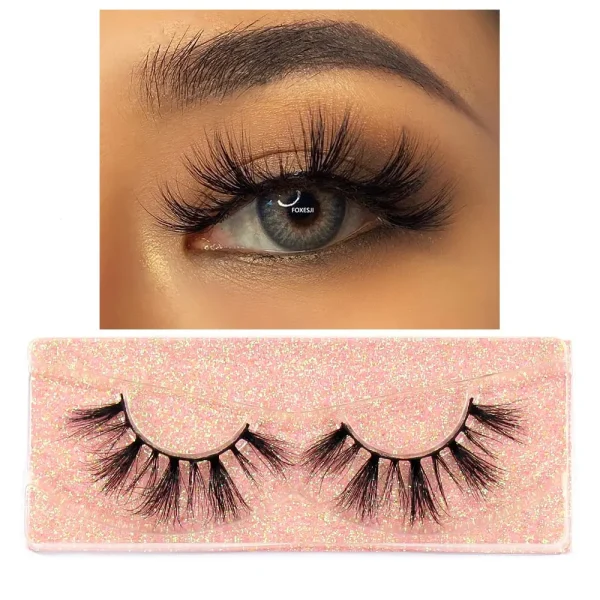 FOXESJI Makeup Eyelashes 3D Mink Eye Lashes Fluffy Soft Wispy Natural Lashes Extension Reusable Fake Lashes Mink False Eyelashes - Image 10