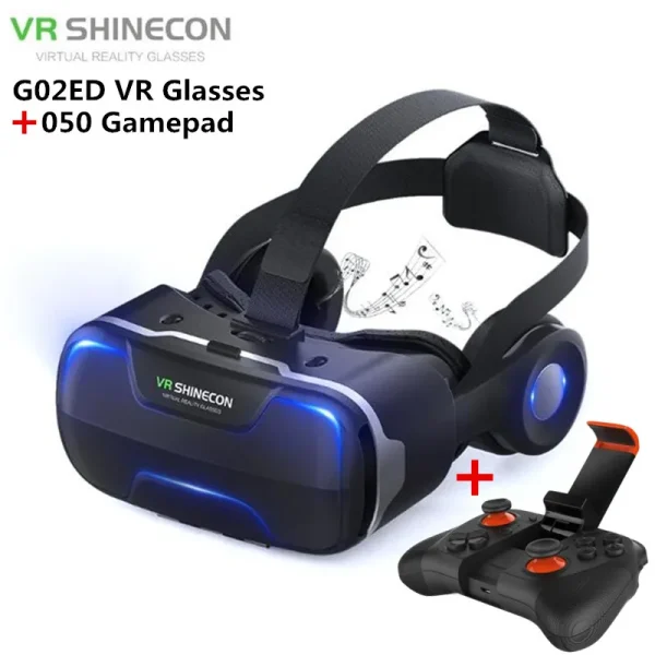 Blu-Ray Virtual Reality Glasses Stereo HD IMAX 3D Glasses Google Cardboard Box VR Headset Helmet for Phone,Support Game Joystick - Image 7