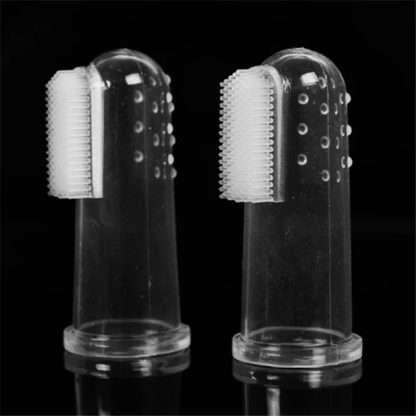 1PC Super Soft Pet Finger Dog Toothbrush  Teddy Dog Brush Bad Breath Tartar Teeth Tool Cat Cleaning Dog Supplies Accessories - Image 2