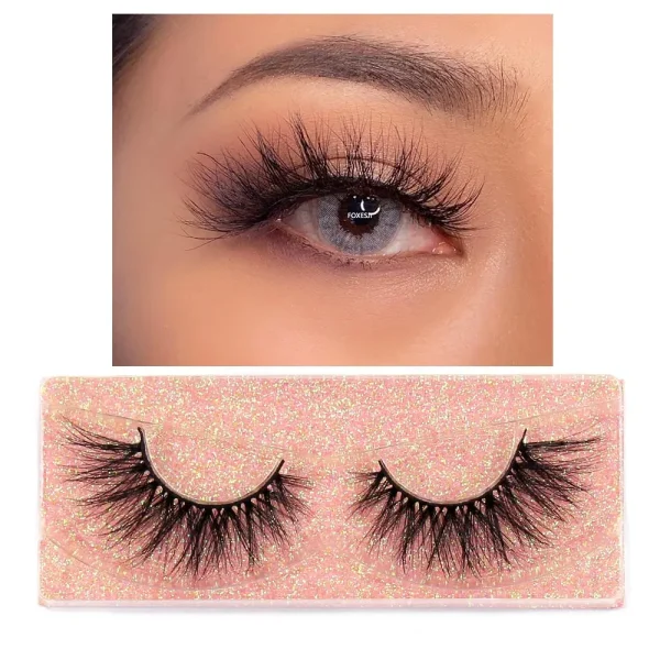 FOXESJI Makeup Eyelashes 3D Mink Eye Lashes Fluffy Soft Wispy Natural Lashes Extension Reusable Fake Lashes Mink False Eyelashes - Image 22