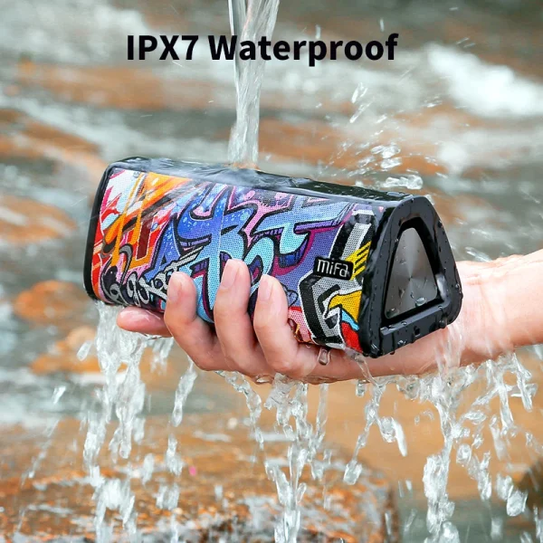 mifa A10+ Portable bluetooth speaker 360° Stereo Sound 20W  IPX7 waterproof wireless bluetooth 5.0 speaker 24-Hour Play time - Image 3