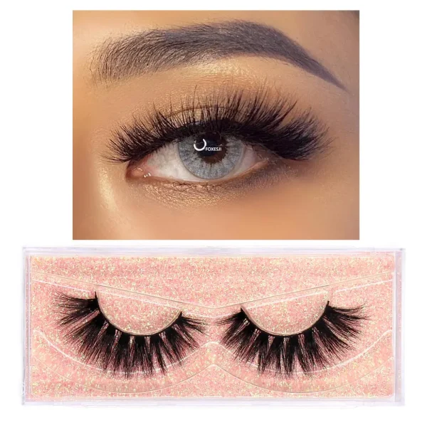 FOXESJI Makeup Eyelashes 3D Mink Eye Lashes Fluffy Soft Wispy Natural Lashes Extension Reusable Fake Lashes Mink False Eyelashes - Image 33