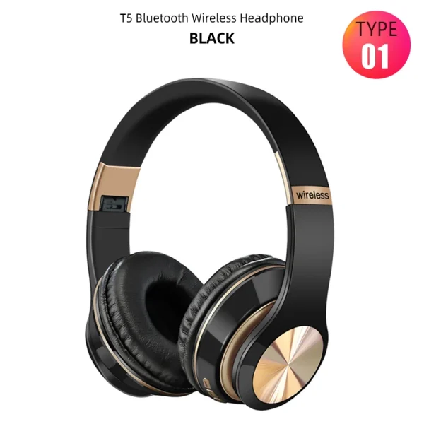 Foldable Sport Earphone HiFi Headset Wireless Headphones Bluetooth Music Headset Over Ear Bass Earphone With Mic Support TF Card - Image 7