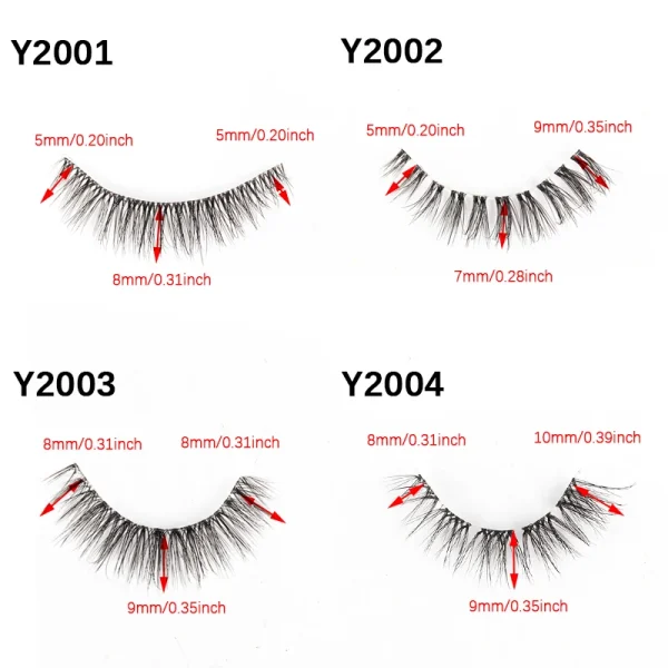 YSDO Half Eyelashes 3/10 pairs Natural Full False Eyelashes 3d Lashes  Cat Eye Fake Eyelashes Extension Faux Cils Makeup Tools - Image 6