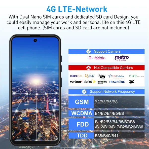 2025 New XGODY Smartphone Android,6.5 inch Screen,3GB+64GB ROM,Mobile phones,4250mAh,13MP,4G Network,Dual SIM 4Core,Cellphones - Image 4