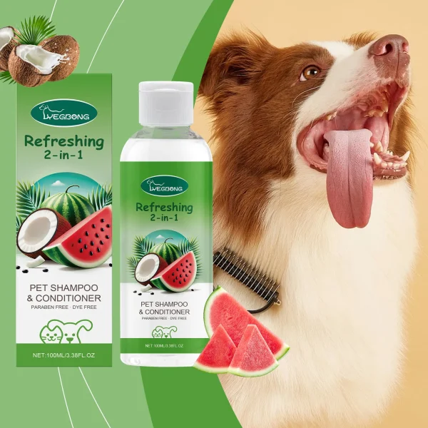 YEGBONG Refreshing 2-In-1 Pet Shampoo And Conditioner Itch Skin Moisturizing Dirt Odor Removal  Conditioner Dog Shower Gel - Image 2
