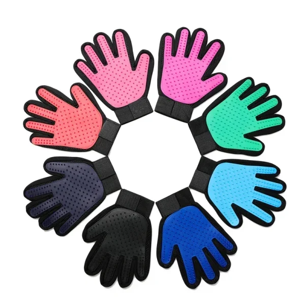 Silicone Pet Grooming Gloves Cats Hair Brush and Comb Gloves to Bathe Dogs Cleaning Hair Removal  for Dog Animal Use Supplies - Image 5