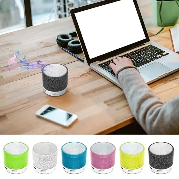 New Bluetooth Mini Speaker Wireless Speaker Colorful LED TF Card USB Subwoofer Portable MP3 Music Sound Column For PC Phone - Image 5