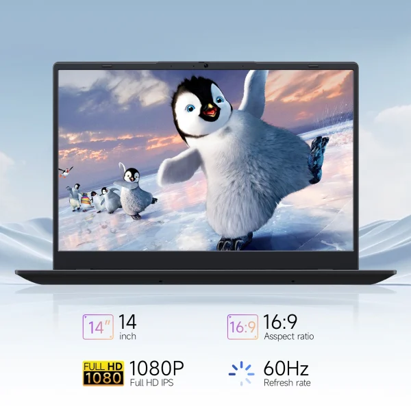 14 Inch Windows 11 Laptops New N4000 2.6Ghz 8GB RAM 256GB ROM Notbook Pc Computer Laptop - Image 3