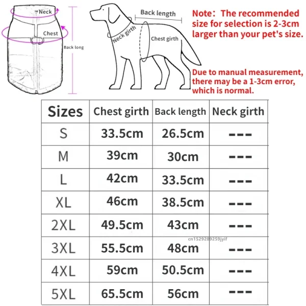 Waterproof Warm Dog Clothes Pet Coat Winter Vest Padded Zipper Jacket Dog Clothing for Small Medium Big Dogs Outfit - Image 2