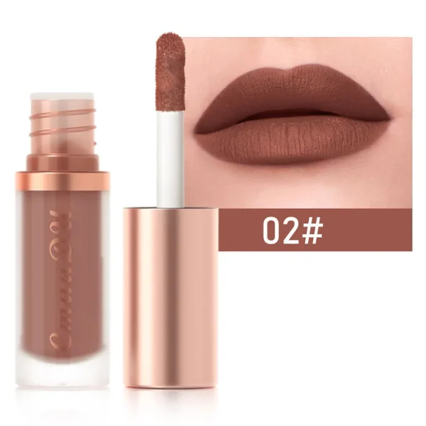 1pcs Waterproof Matte Velvet Lip Glaze Moisturizing Long Lasting Non-stick Cup Not Easy To Fade Lip Gloss Lipstick Makeup - Image 16