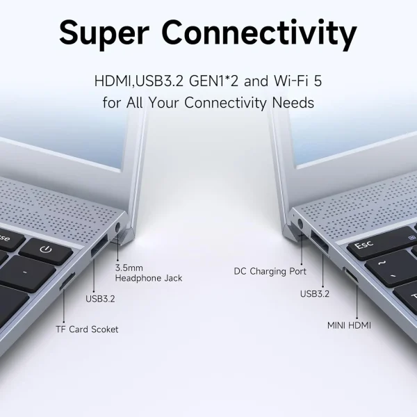15.6 Inch Laptop J3710 8GB RAM 256GB SSD Windows 11  For Students And Business - Image 4