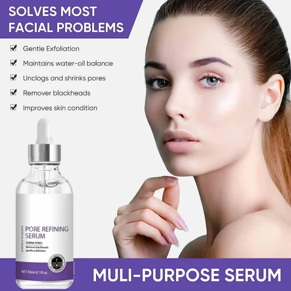Pore Shrinking Serum Face Removing Large Pores Tightening Repairing Facial Pore Minimizing Essence Skin Care Beauty Firm skin - Image 5