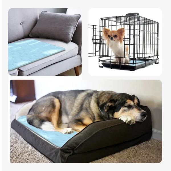 Pet Dog Cooling Bed Mat Iced Rug Summer Extra Large Durable Pad for Small Big Dogs and Cats Puppy Blanket Washable Accessories - Image 6