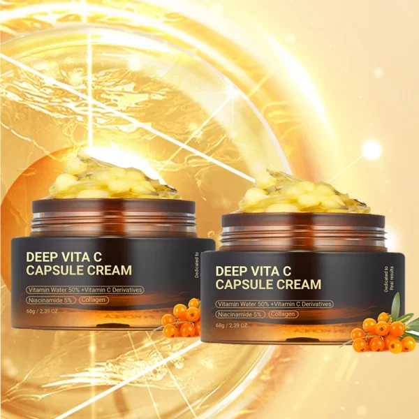 Anti Wrinkle Vita C Capsule Cream Collagen Face Anti Aging Gel Firming Repairing Fade lines Korean Skin Care Products 2.39 oz - Image 7