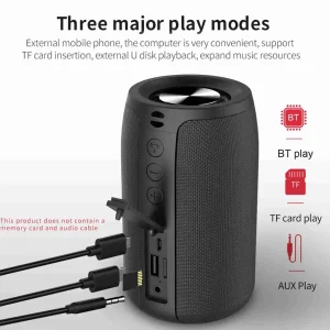 Outdoor Sound Box  S32 Speaker Portable Wireless Bluetooth Speaker 5W Lower Power Consumption Subwoofer for Indoor Outdoor