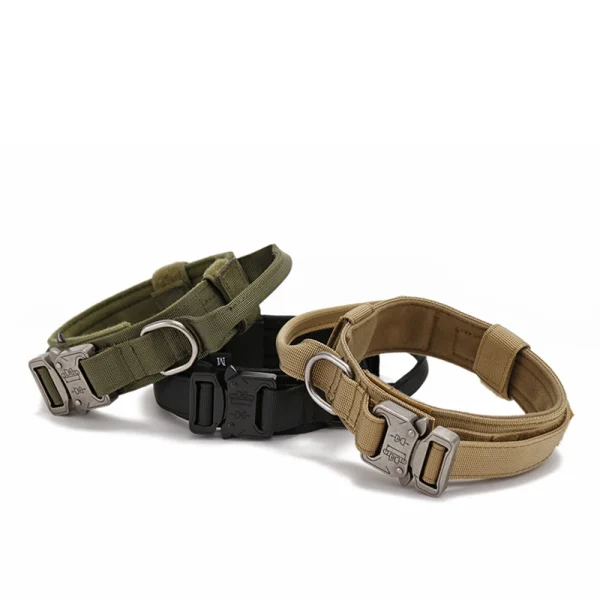Pet Dog Collar Leash Set Nylon Material Durable Dog Collar Reflective Leash Pet Tactical Training Dog Collar Large Dog Leash Set - Image 2