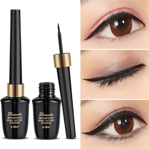 Long-lasting hard-tipped gel eye ultra-fine waterproof black liquid eyeliner pen - Image 2