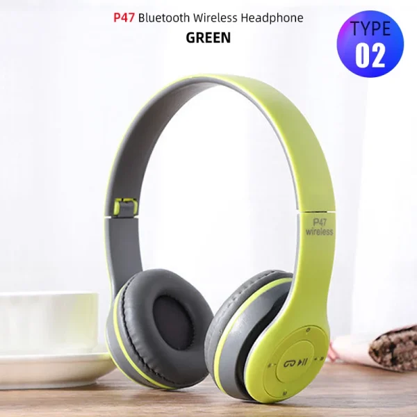 Foldable Sport Earphone HiFi Headset Wireless Headphones Bluetooth Music Headset Over Ear Bass Earphone With Mic Support TF Card - Image 10