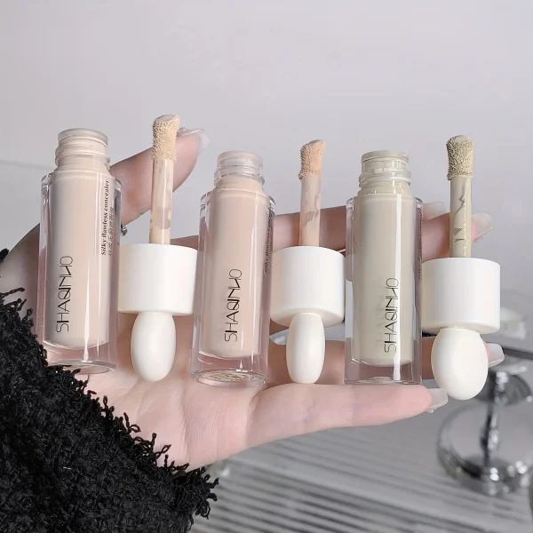 Flawless Finish Liquid Concealer Full Coverage for Blemishes Dark Circles & Freckles Smooth Application Long-Lasting, - Image 3
