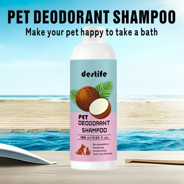 100ml Cat Dog Shampoo Body Wash Conditioner Puppy Coat Healthy Smooth Smell Deodorant Lasting Fragrance Pet Wash Care Products - Image 4
