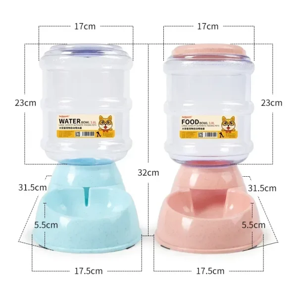 Dog Automatic Feeders Plastic Water Bottle Cat Bowl Feeding and Drinking Dog Water Dispenser Pet Feeding Bowl Pet Supplies - Image 4