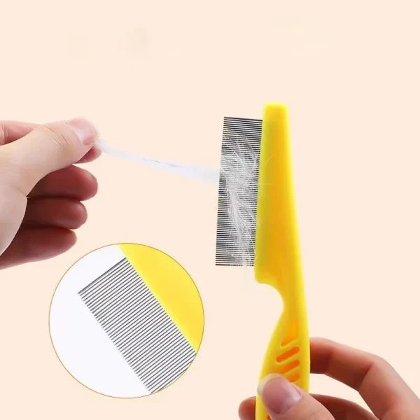 1/2pc Pet Hair Shedding Comb Stainless Steel Flea Comb for Cat Dog Pet Comfort Flea Hair Grooming Comb Dog Brush Grooming Tools - Image 6