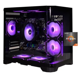 YEAH MAGIC Gaming Desktop AMD Ryzen 5 5600GT 3.9GHz 16GB(8G*2) DDR4 3200 1T NVME SSD ARGB 7 Fans Win 11 Home Gamer Desktop WIFI6