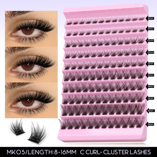 DIY Lash Extension Kit Individual Eyelash Extension Kit Cluster Lashes Kit Lash Glue Remover for Eyelash Extensions Makeup - Image 21