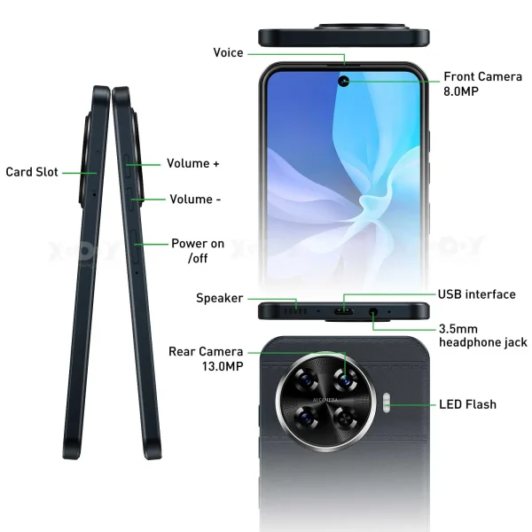 2025 New XGODY Smartphone Android,6.5 inch Screen,3GB+64GB ROM,Mobile phones,4250mAh,13MP,4G Network,Dual SIM 4Core,Cellphones - Image 3