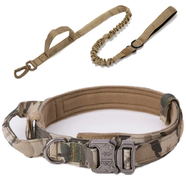 Pet Dog Collar Leash Set Nylon Material Durable Dog Collar Reflective Leash Pet Tactical Training Dog Collar Large Dog Leash Set - Image 8