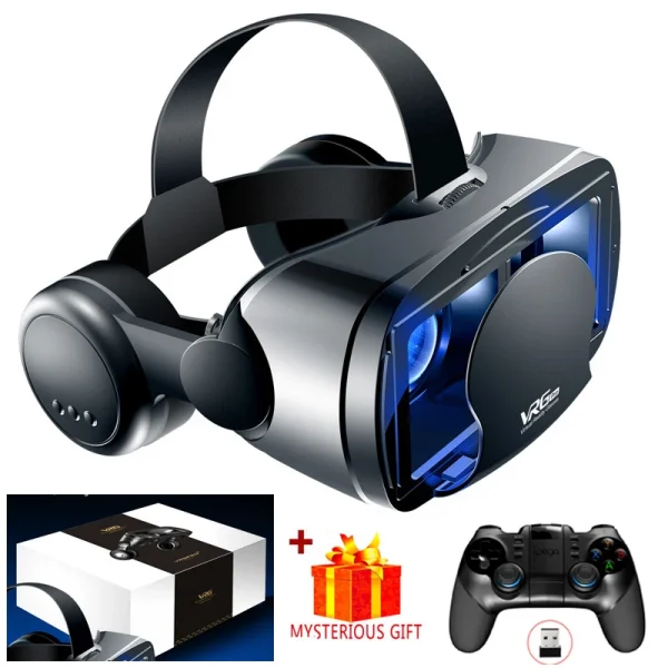 VRG Pro VR Glasses Virtual Reality Headset Devices Viar 3D Helmet Goggles Lenses Smart For Smartphone Cell Phone With Controller - Image 10