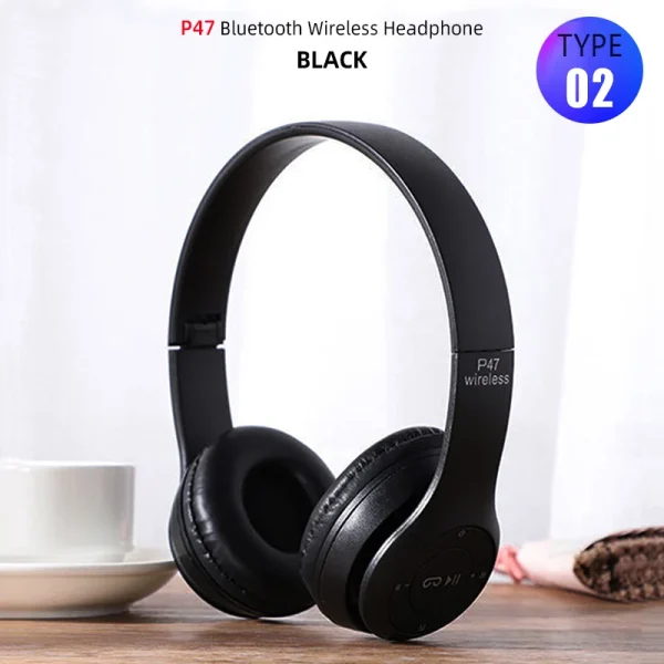 Foldable Sport Earphone HiFi Headset Wireless Headphones Bluetooth Music Headset Over Ear Bass Earphone With Mic Support TF Card - Image 14