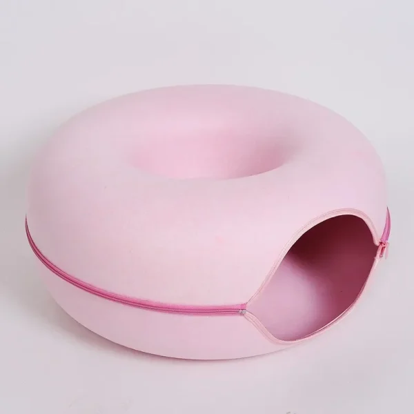 Donut Cat Bed Interactive Tunnel Pet Felt Indoor Toys Cats House Kitten Training Toy Cat Kennel Pets Supplies - Image 10