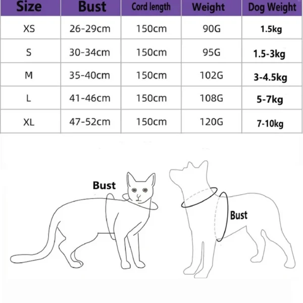 Cat Harness with Leash Set Breathable Summer Mesh Cats Dogs Harness Vest Reflective Pet Cat Chest Straps Kitten Small Dog - Image 5